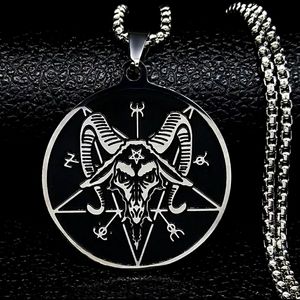 Aries Ram Horoscope Baphomet Necklace